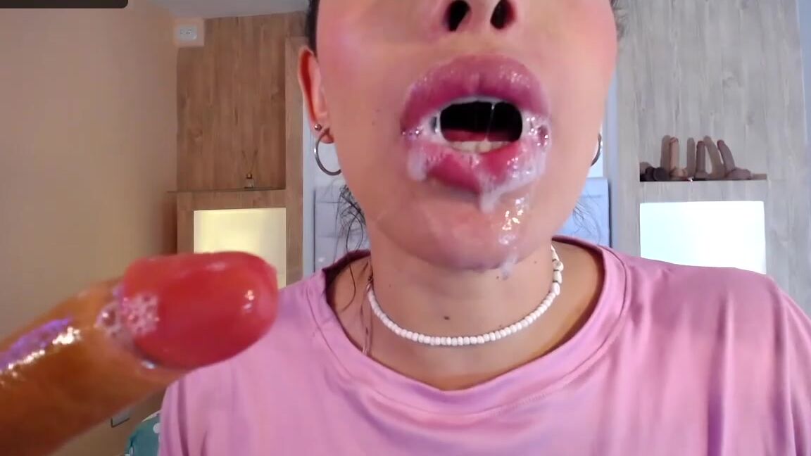 "Melted_Chocolate" ass, dildosucking, drool, sloppy, swallowingdrooling Perverted Tongue Tease Latina Dildo Desire Unleashed manyvids