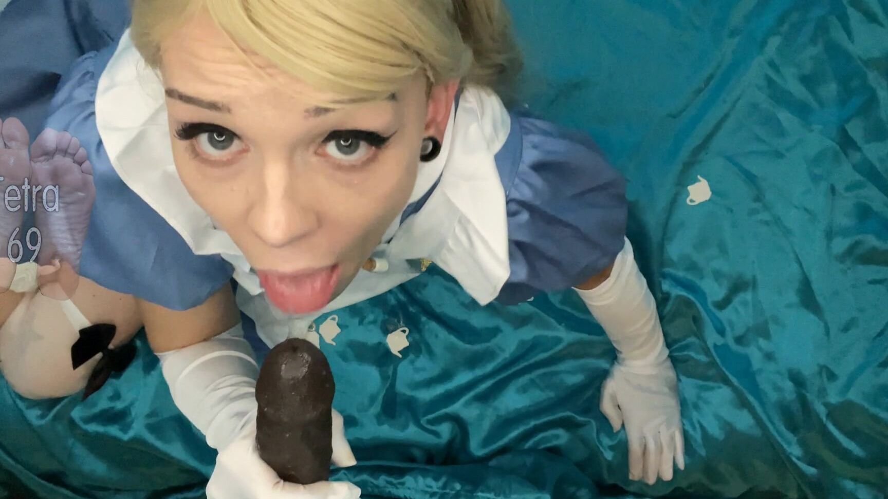 "Tetra69" bbc, cosplay, cumplay, facials, pov Alice in Wonderland BBC Facial Blowjob Manyvids
