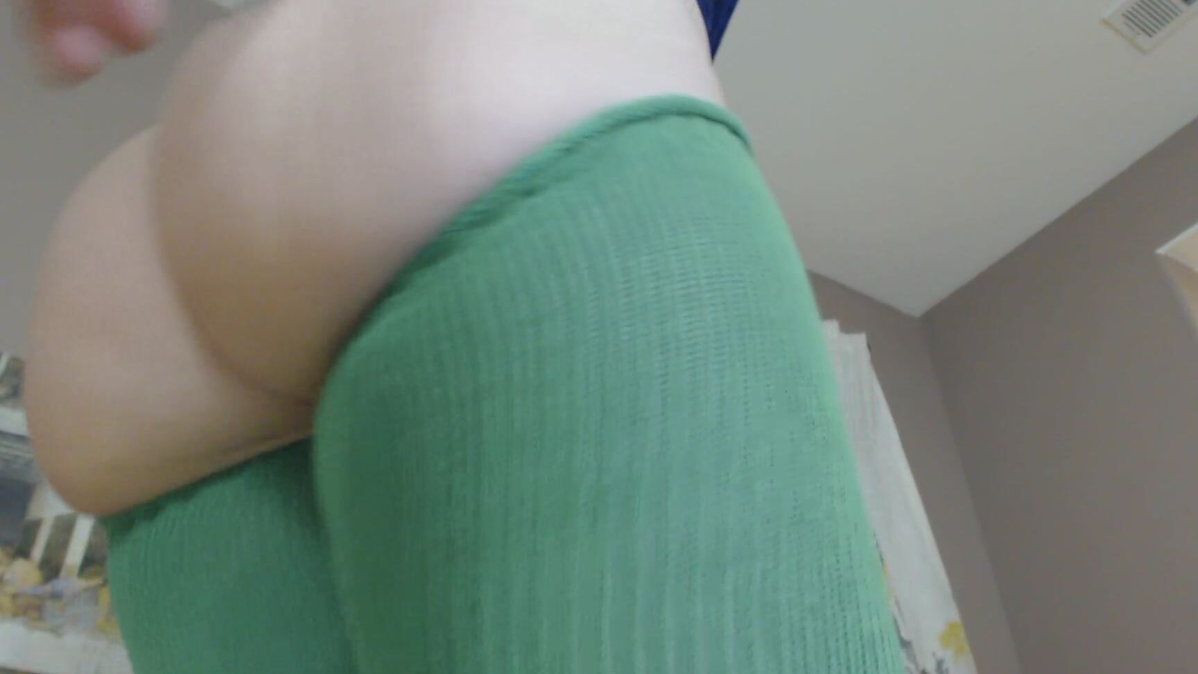 Goddess Green Eyed Ass Fetish Posing In A Thong And Nude