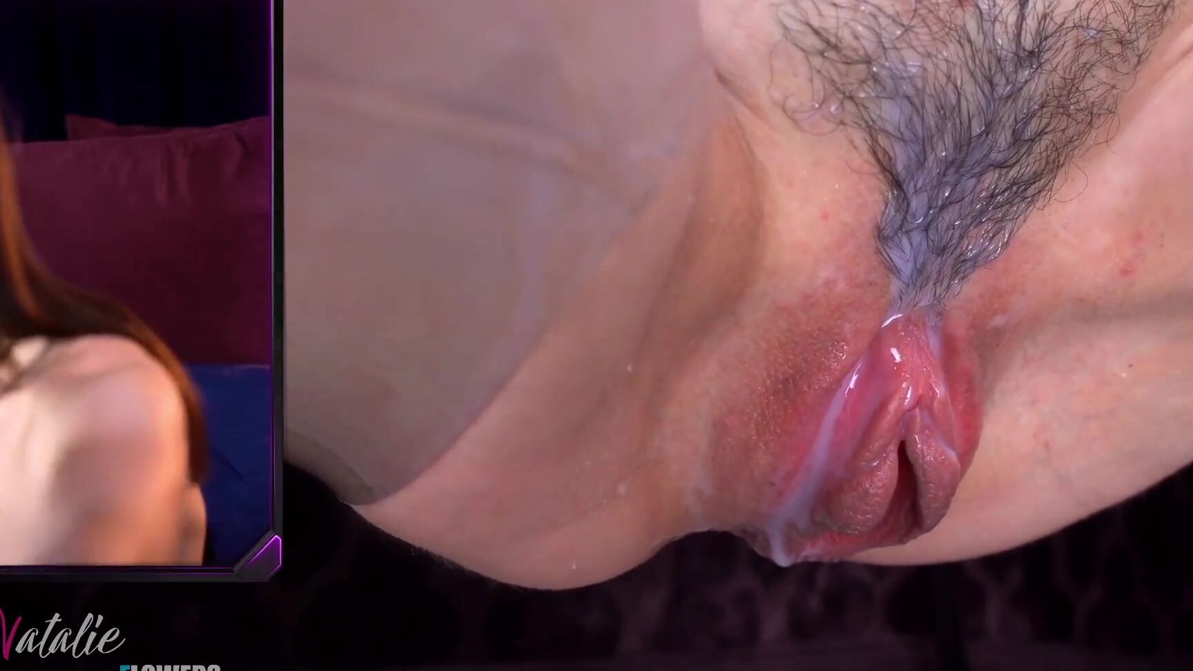 NatalieFlowers Closeup view Swollen Cunt after Pump Pornhub