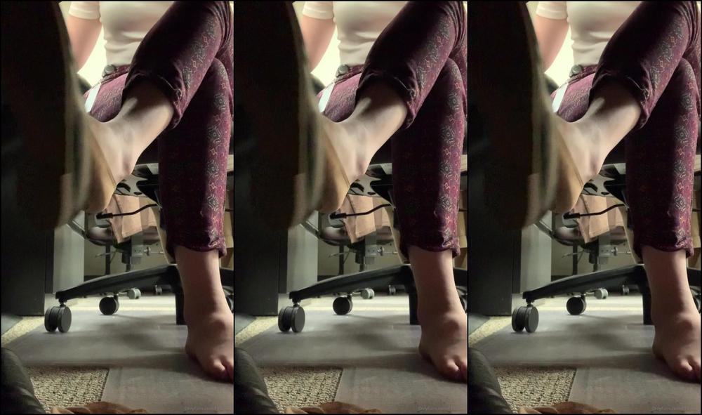 Freckled Feet Pov You Drooling Under My Desk While I Show Off And Ignore You