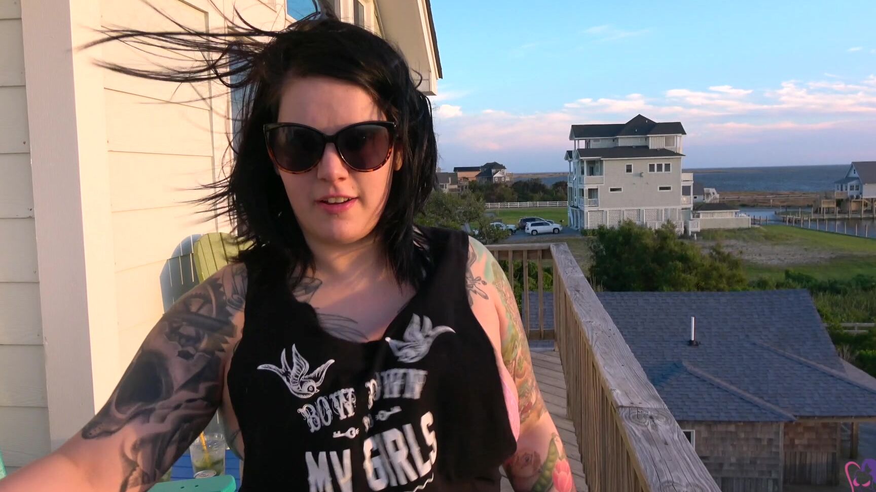 Gaberiella Public Pee Fetish Rooftop At Sunset