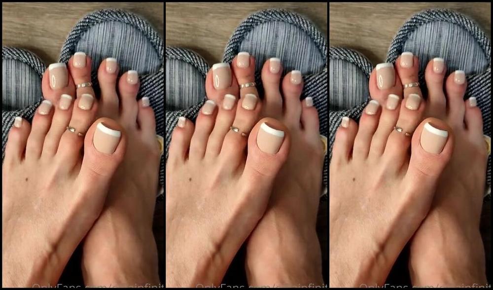 Olga Infinity Aka Olgainfinity Onlyfans Wiggling Toes And Cozy Slippers Close Up 1