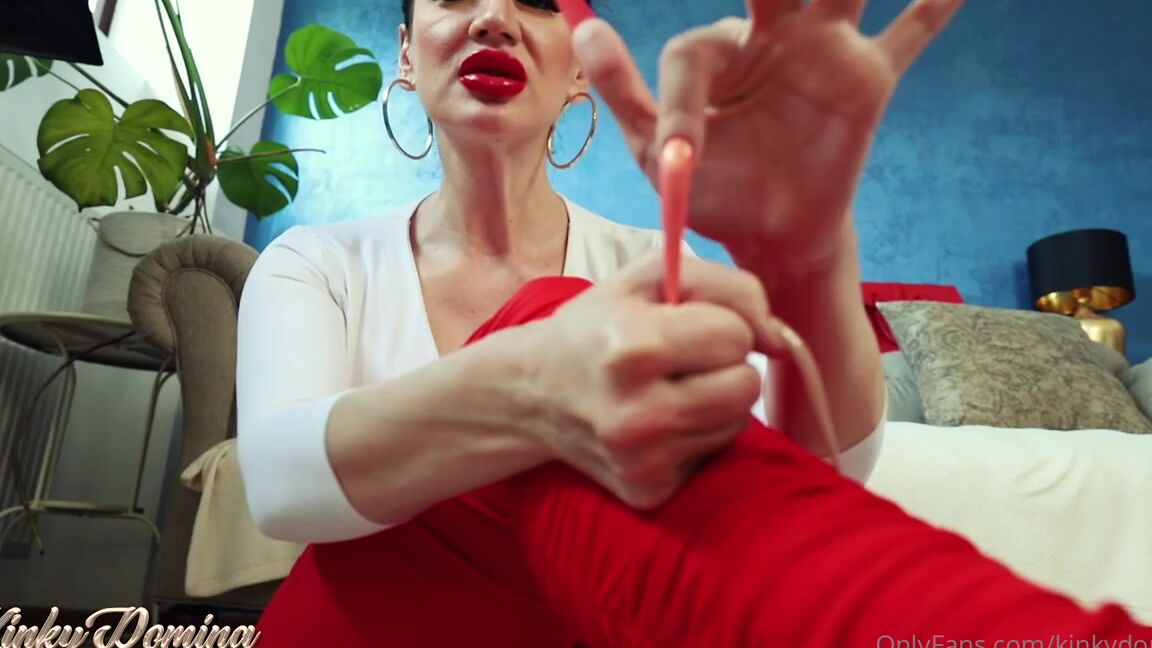 Kinkydomina Onlyfans This Clip Is Available For All My Vip Fans Coral Stiletto Nails Countdown Joi Its Time For You 1