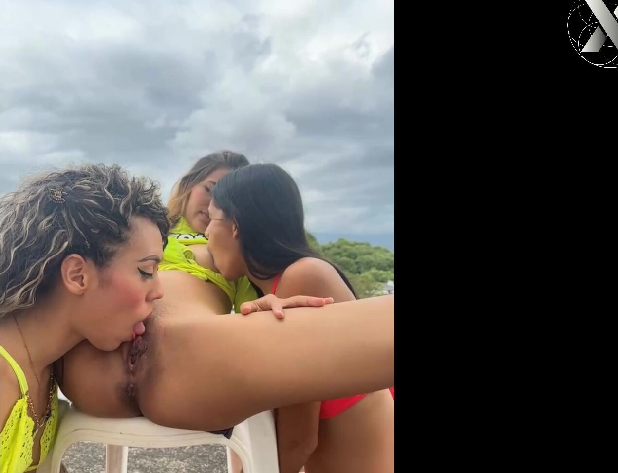 "Xlivestudio" amateur, lesbians, licking, publicflashing, publicnudity Lesbian lick each other s pussy on the couch outdoors manyvids