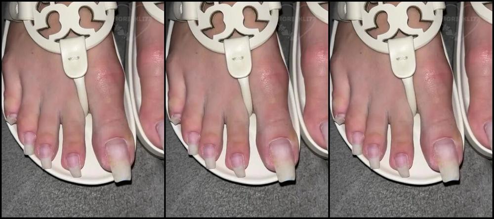 Greek Goddess Li Aka Greekli77 10 21 2024 Onlyfans Video Bare Nails In Tory Burch Flip Flop Set I Think The Last Photo Is My