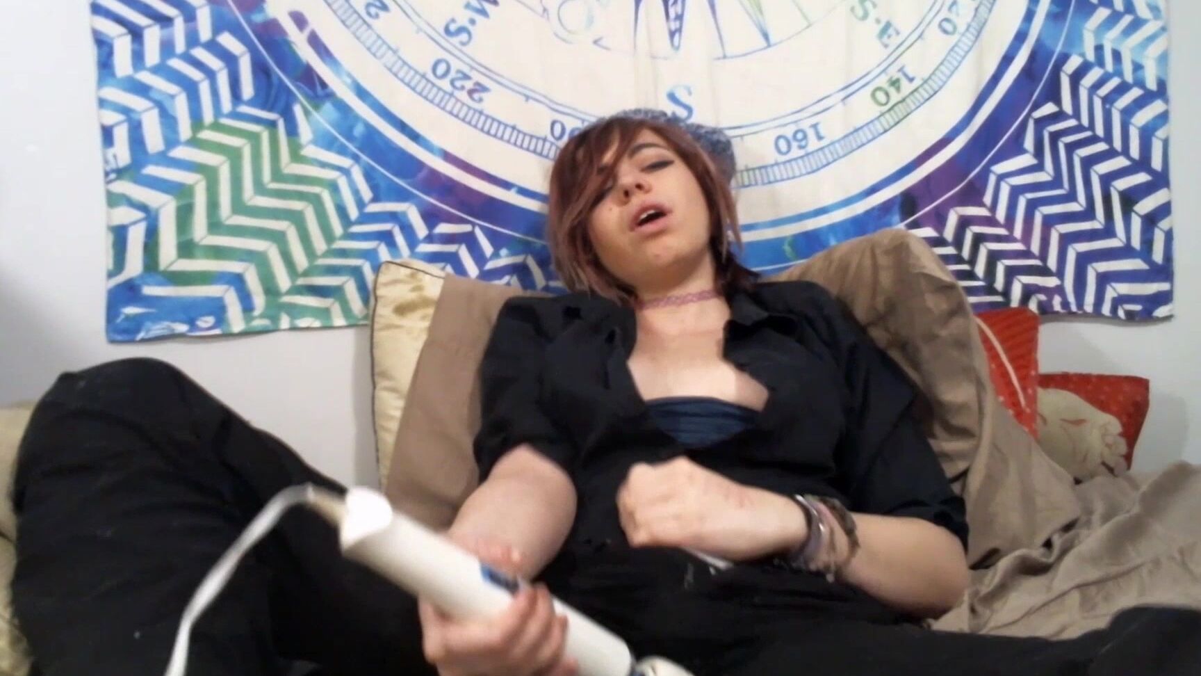 Gender Play, Crossdresser, Jerking Off, Hitachi, Masturbation aubriemonroe androgynous jerk off ManyVids