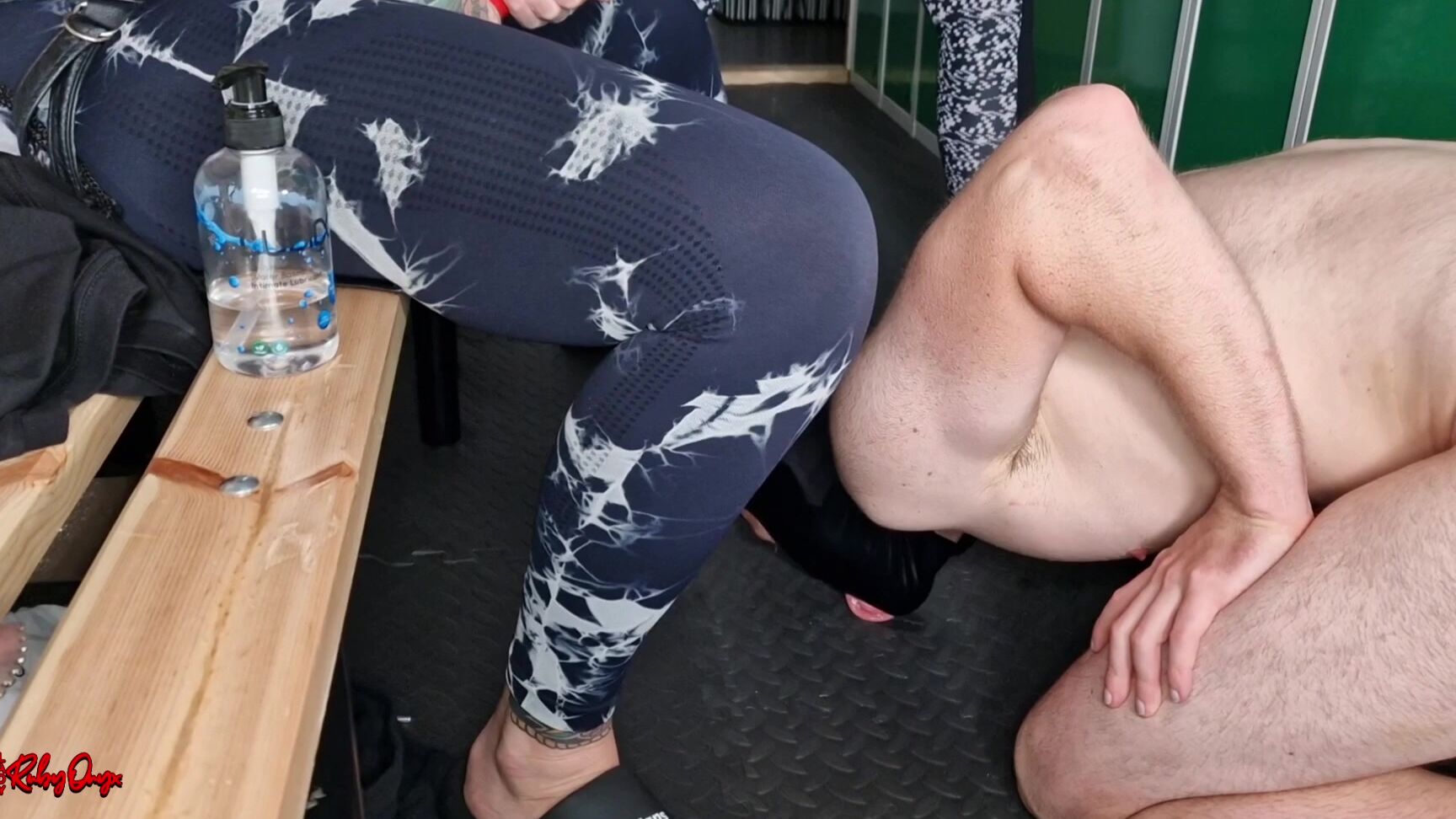 Ruby Onyx Loser Gets Pegged By Sexy Gym Bitches