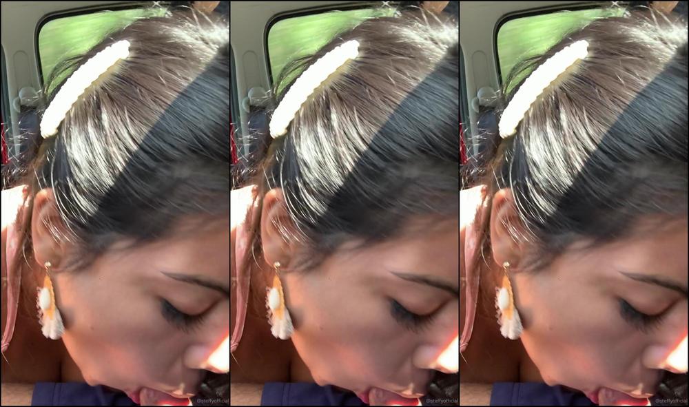 Steffymoreno Here Is The Second Part Of My Sex Road Trip Licking That Dick Like Is An Ice Cream It Wa