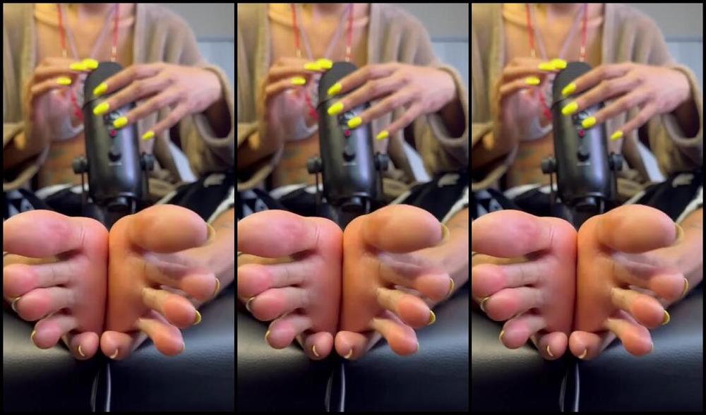 Zafeetllc Onlyfans Sexy Long Yellow Nail Tapping Asmr