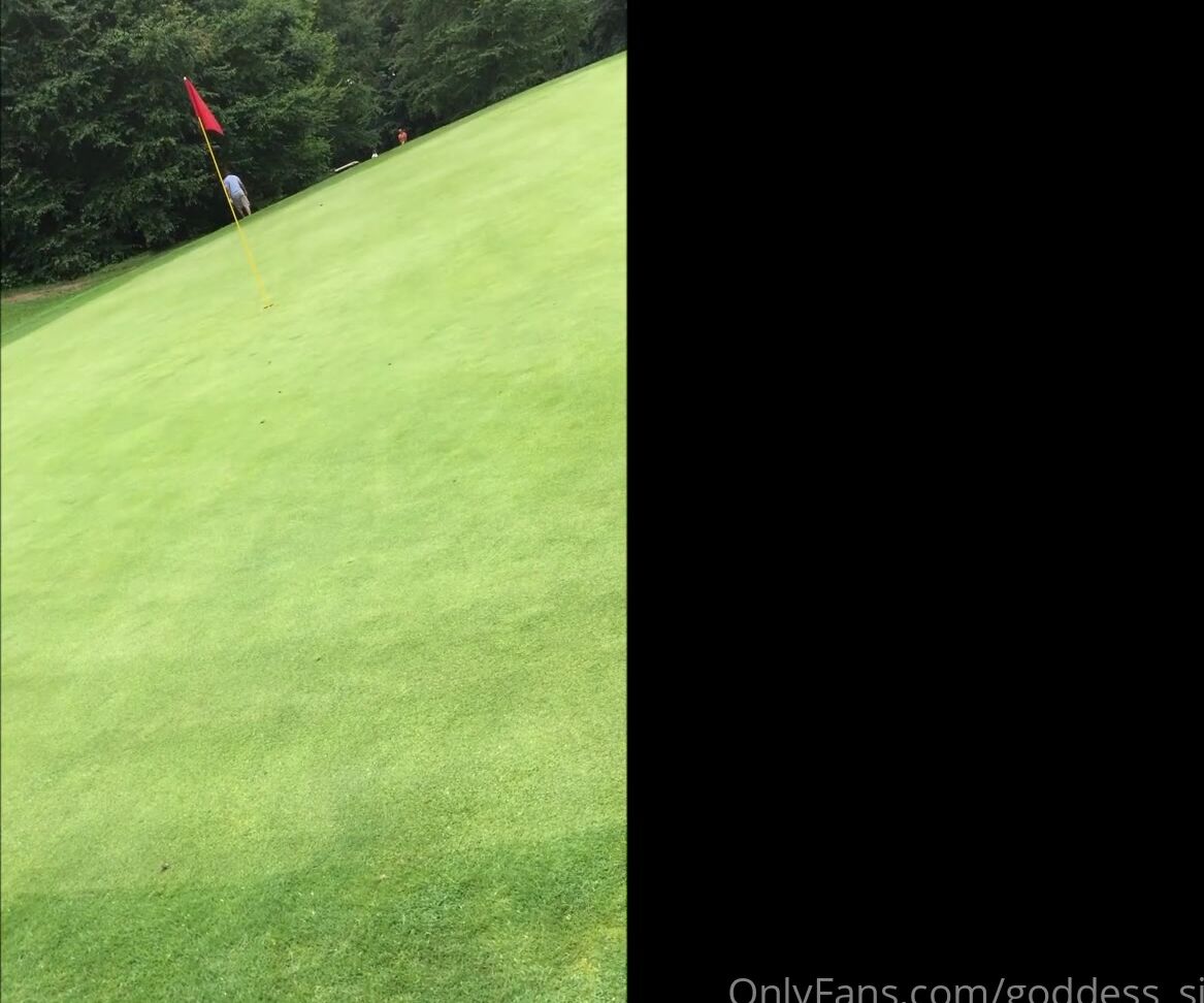 Goddess Siham Another Golf Video Was So Fun Bouncing On A Black Dildo In The Golf Cart