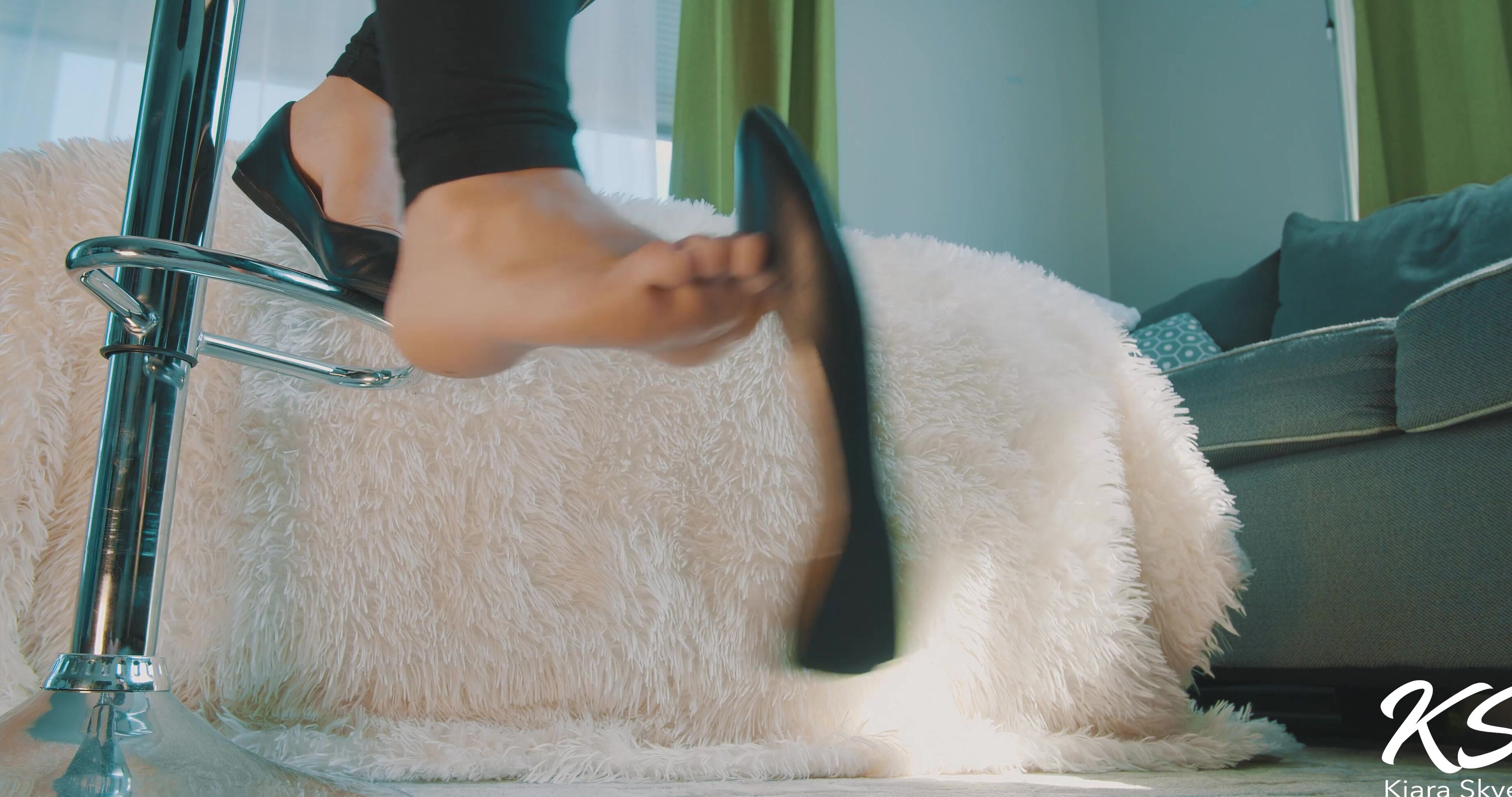 Kitten Kiara Cb Extreme Heel Popping Flats And Shoe Play