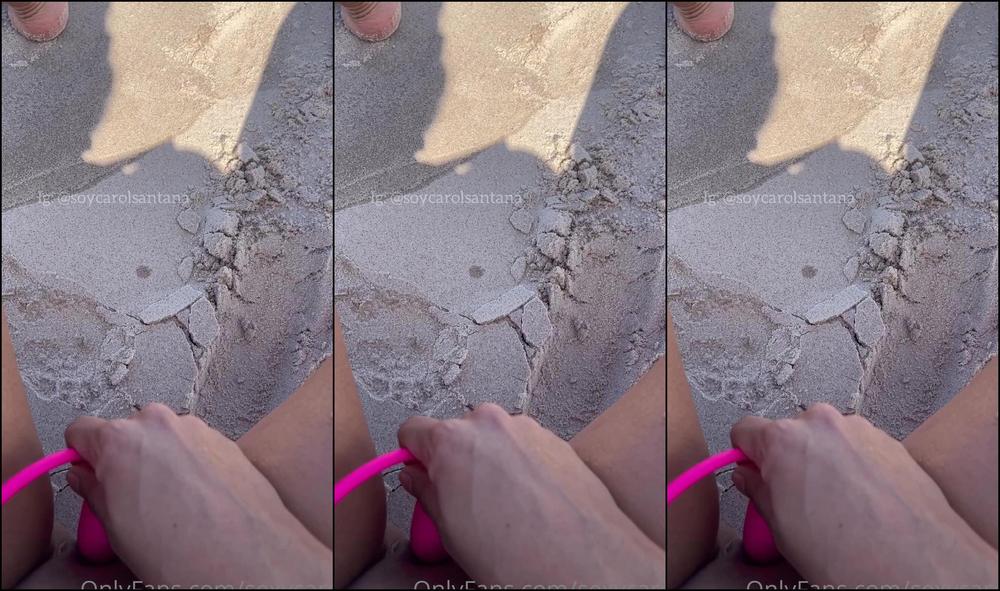 Sexycarol 2561963951 08 15 2022 I Cummed Using My Lush On The Beach