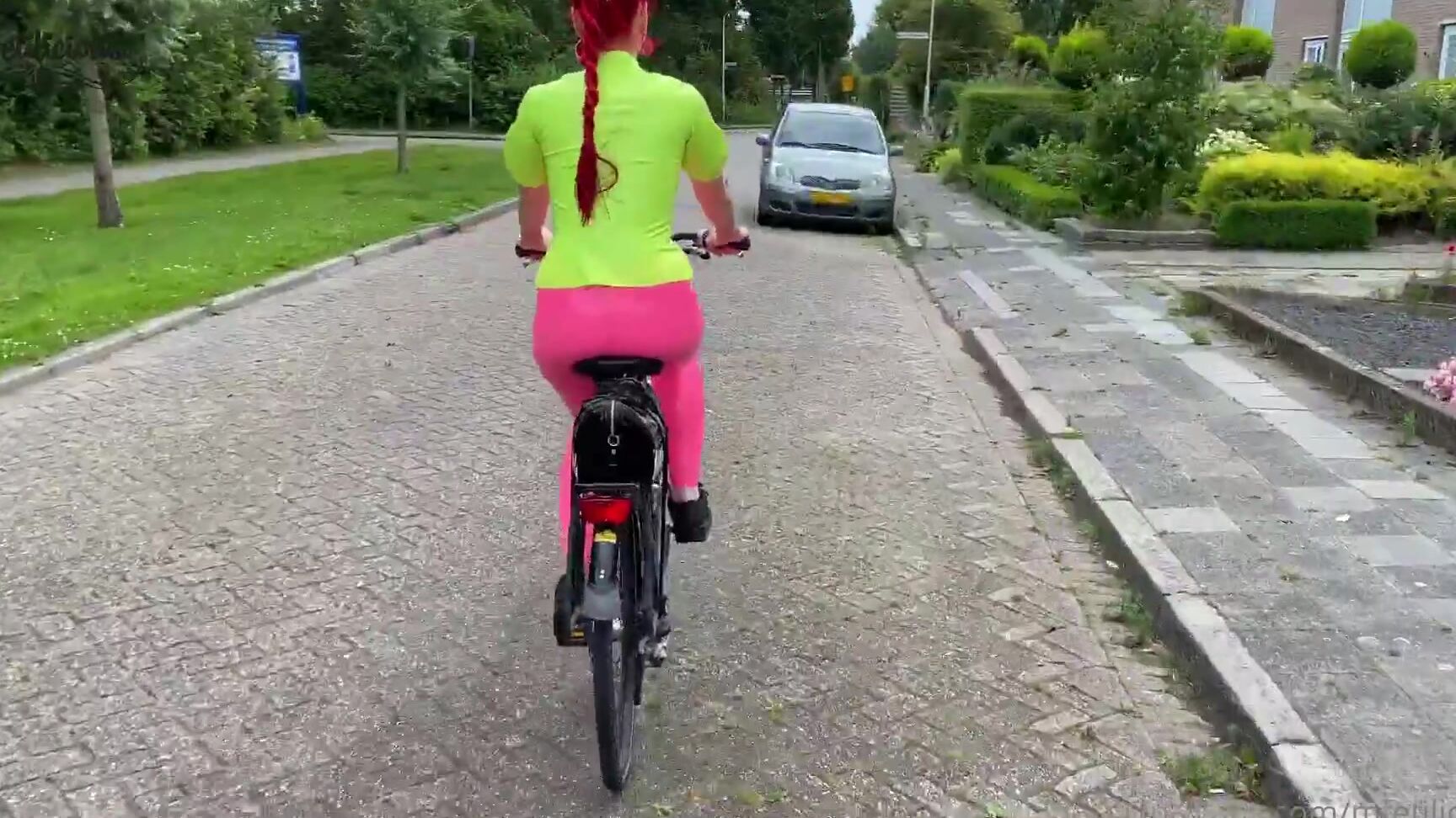 Mfetilicious Latex Bike Ride With My Friend Wendy Rubbella In Holland