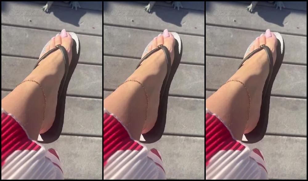 Greek Goddess Li Aka Greekli77 03 26 2024 Onlyfans Video Watch My Own Point Of View Legs Crossed Dangling And Playing With My Black Flip Flops