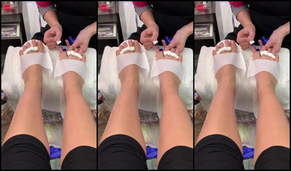 Goddess Christine Nicknamed Findomchristine Onlyfans Fresh Dark Blue Mani Pedi H7L