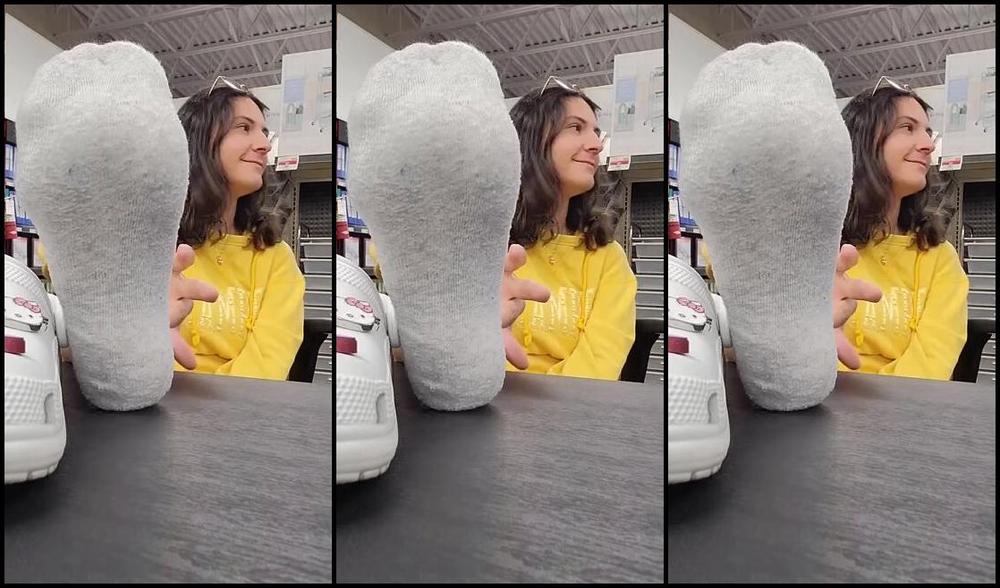 Goddess Nicole Aka Nicolesgoddesssoles Foot Fetish 10 26 2023 Onlyfans Video Im Just Tryna Get Your Cock Hard In Office Max And Make It Leak In Your