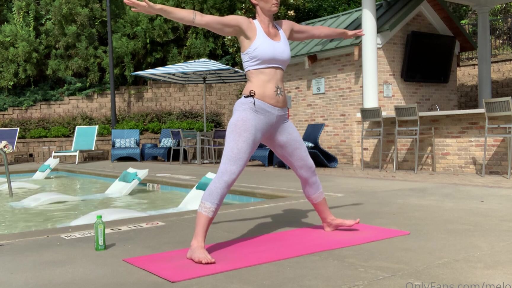 Melodyjai A Little Yoga By The Pool