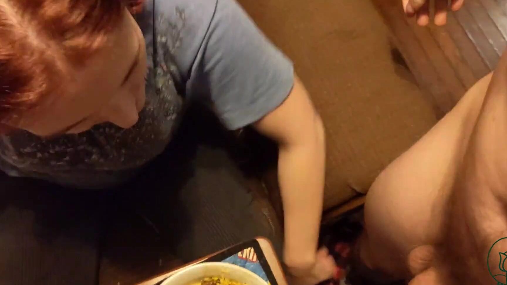 Maggie Jean Rose Cute slut eats cum on her food Pornhub