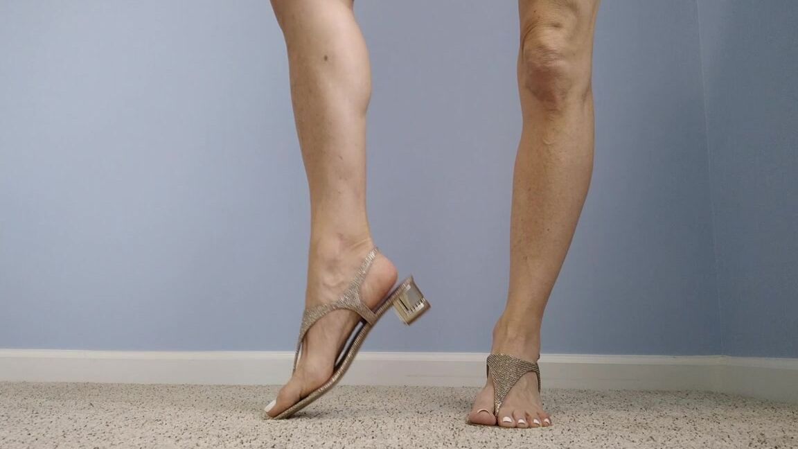 Morina Sensible Shoes Gold Sandals