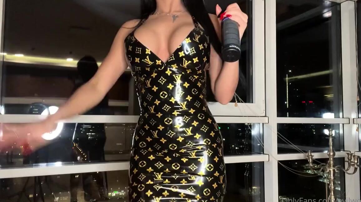 Evil Woman Aka Evilwoman Onlyfans Latex Lv Dress Teasep