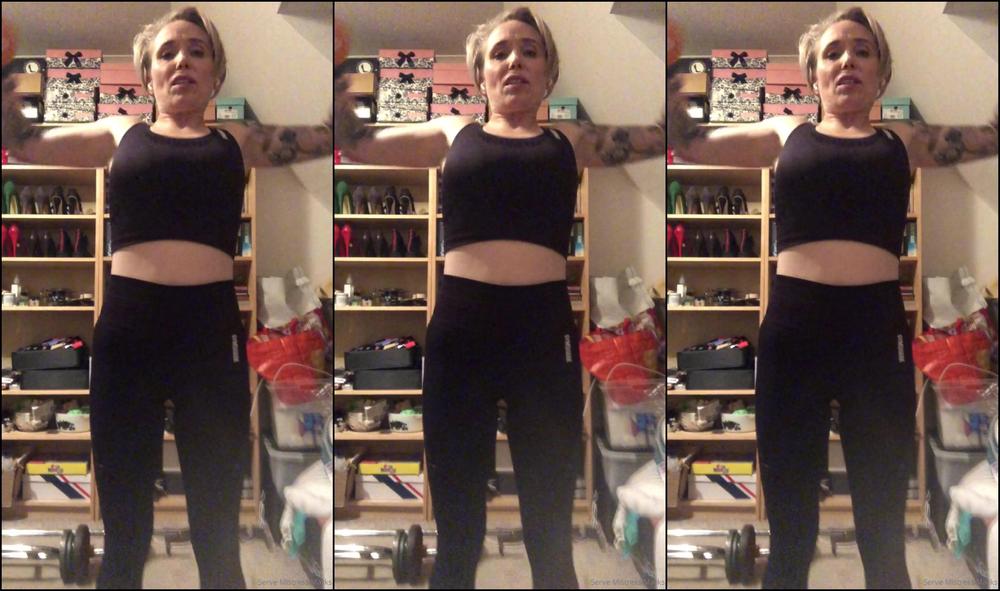 Mistressmarks Fitness Voyeur The Brutal Shoulder Routine I Do At The End Of My Upper Body Set Makes Me Feel A Bi