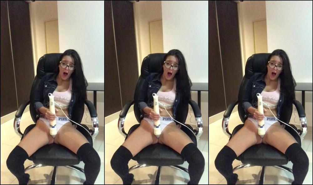 Hitachi, Stocking, Strait Jacket chloe mercau stretching my body for a hitachi session ManyVids