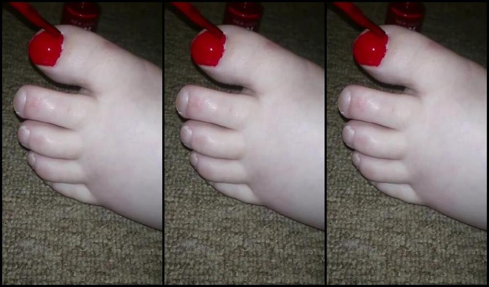 Christinexo Painting My Chubby Little Toenails Mess