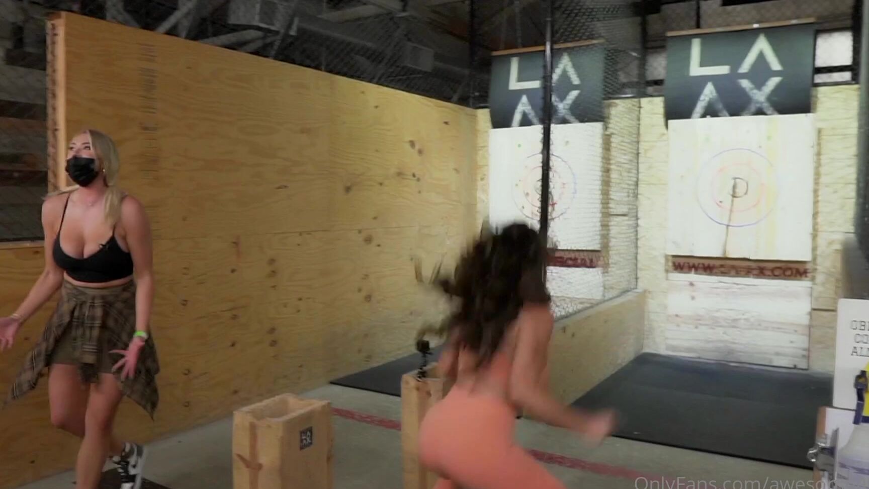 Awesomeantjay Tbt To Axe Throwing With My Girl Laurenblake Loser Chugs A Beer