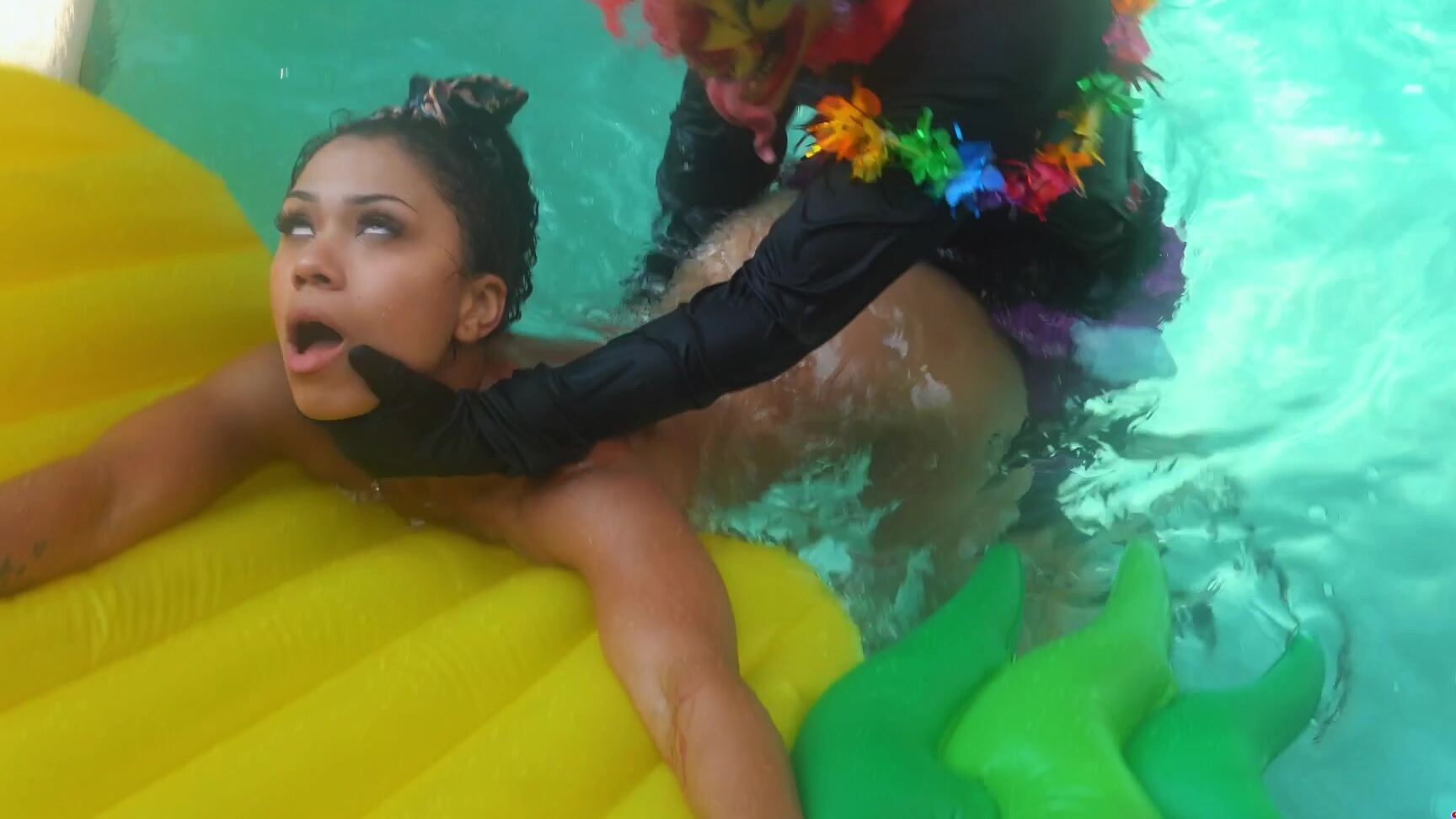 Gibbytheclown Two Whores Fuck Clown At Pool Party