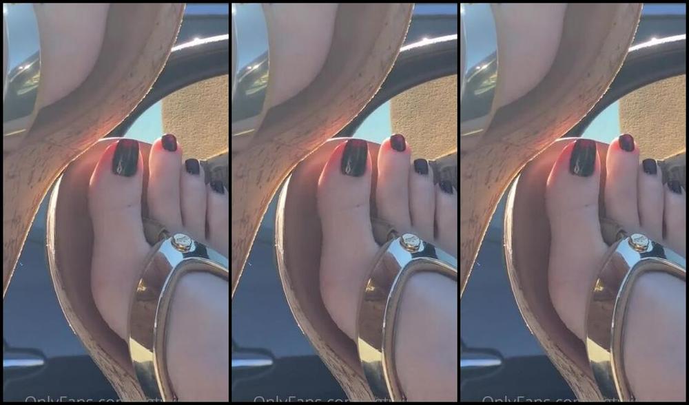 Waifu Jess Nicknamed Waifufeetmilkog Onlyfans Pedi Reveal Car Tings 11