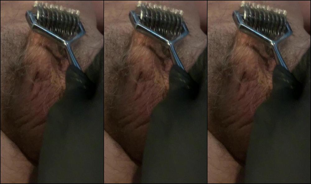 Lady Dark Angel Spiked Roller In The Balls From One Of Today S Sessions