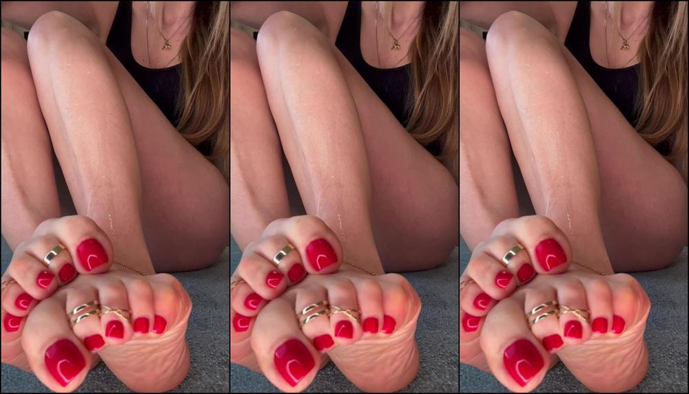 Simplymilena Starting The Week With This Feet Close Up Oil Video