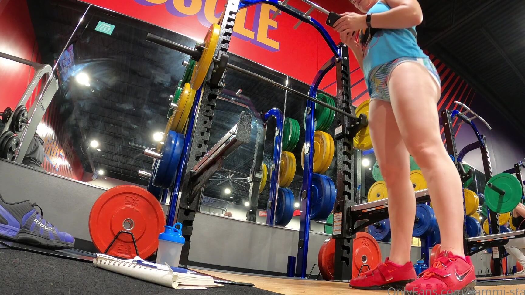 Sammi Starfish Minute Video Of My Actual Barbell Squat Workou