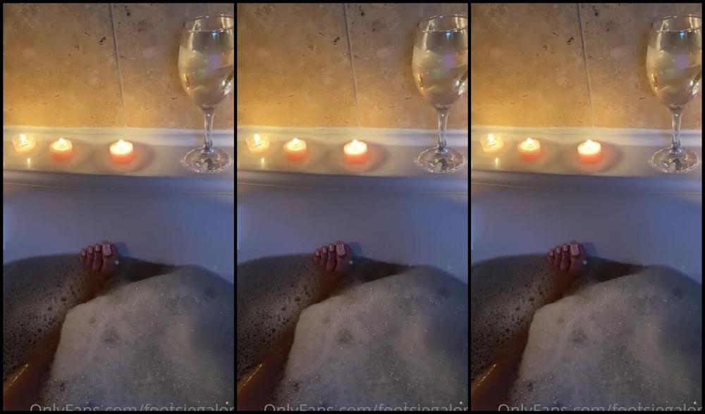 Footsiegalore Onlyfans More Candlelit Bath Time Fun Videos For My Darlings 1