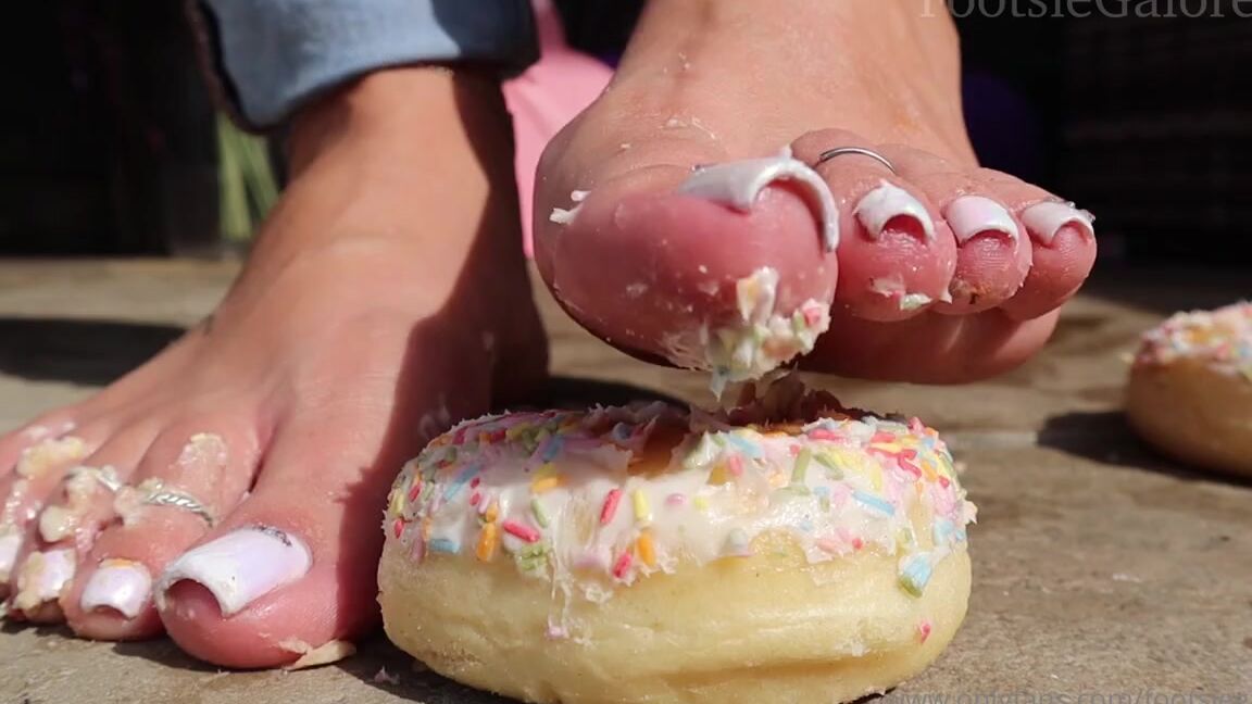Footsiegalore Onlyfans Smashing Some Doughnuts Just Because Nothing Is Allowed To Be Tastier Than These Feet T