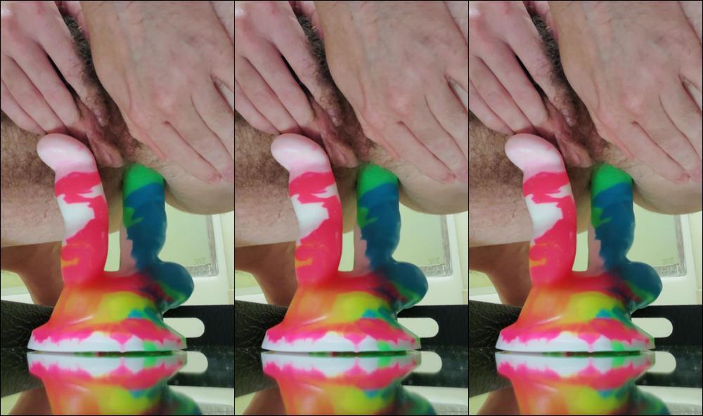 Minervahirsute Up Close Video Of My First Attempt With A Dp Dildo I Was A Little Nervous Because I