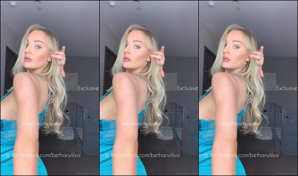 Bethanylilya Blue Silk Dress Video