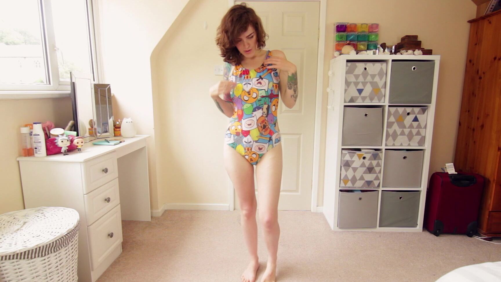 "Molly Darling" amateur, blowjob, boy girl, deepthroat, pov Trying On Different Bodysuits manyvids