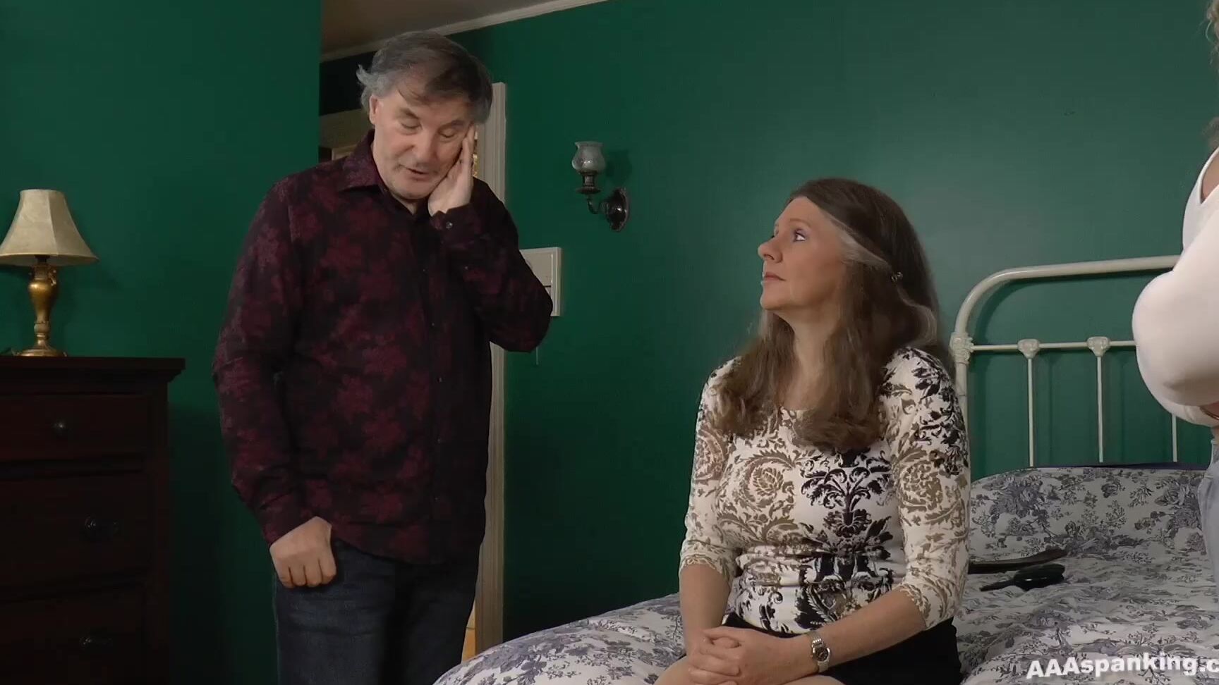 Triple A Spanking, Dolly Mattel, Miss Bernadette, John Osborne, Spanking F F, Spanking M F, Full HD, aaaspanking AAA Trouble At Home Clips4Sale