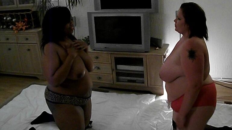 BBW, Cat Fighting, Female Pro Wrestling, Female Wrestling, Wrestling busty cookie real wrestling bbw honey fat fight club ManyVids