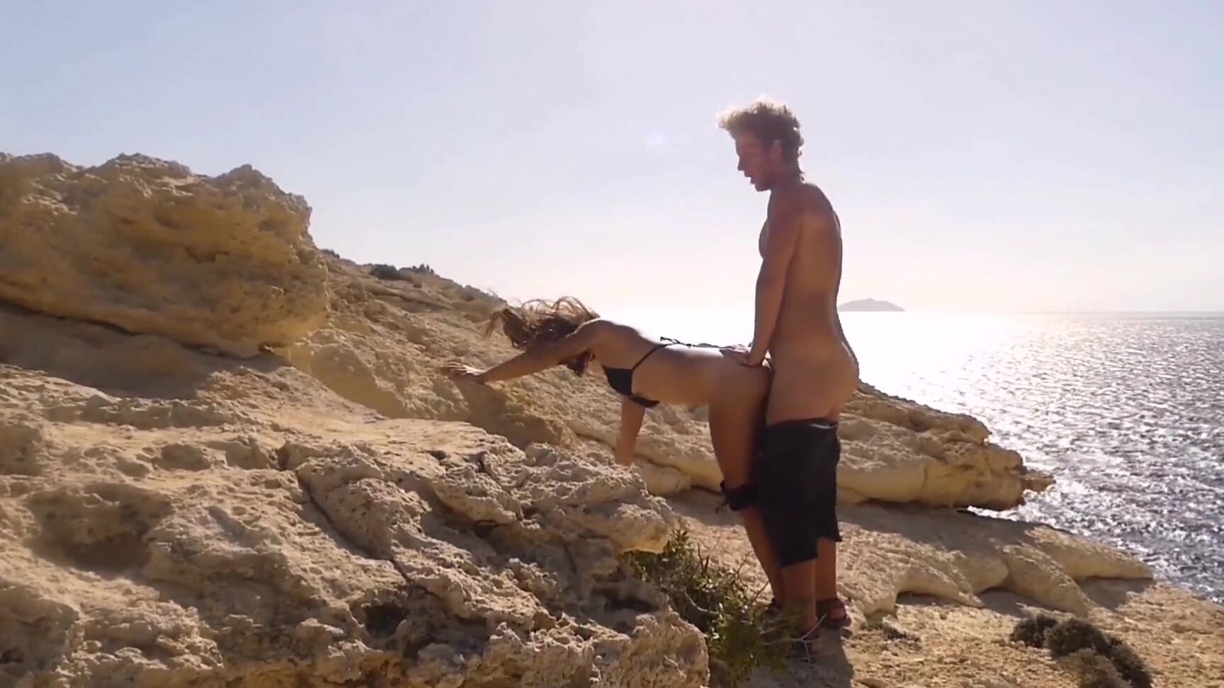 TravellingLovers Hot teen couple have amazing standing doggystyle sex outdoors above the sea in public Pornhub