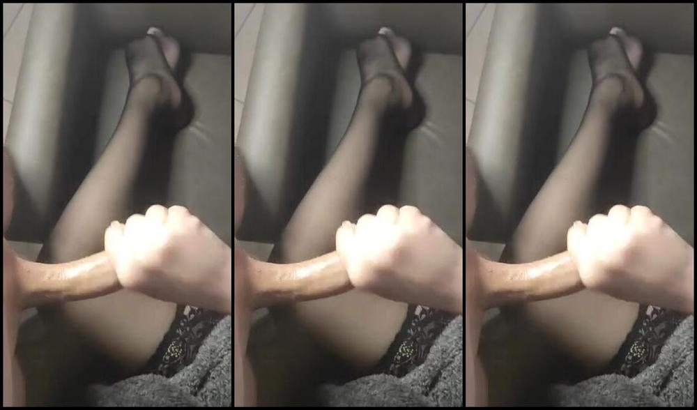 Tia Balton Nicknamed Tiabalton Onlyfans Lace Stockings Edging Handjob