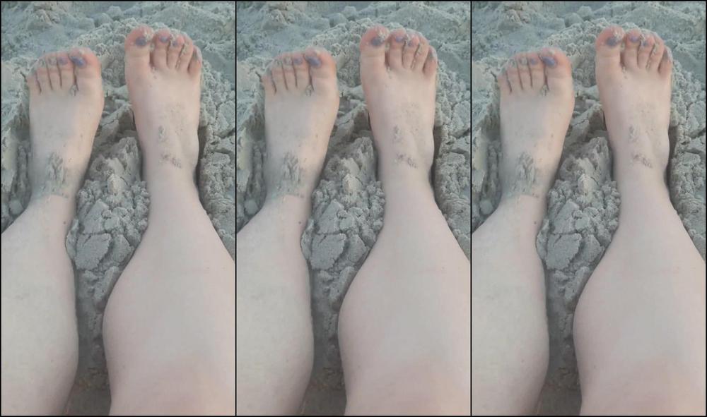 Oliviavadajames My Sexy Cute Feet In The Sand