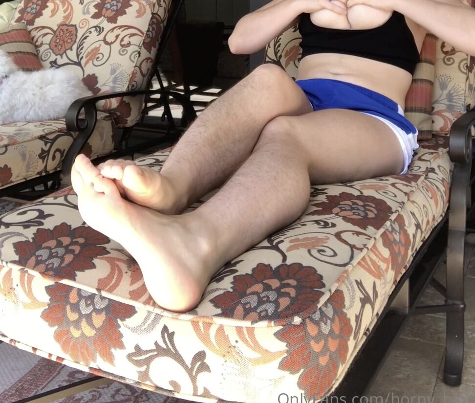 Horny Hippie Foot View Outdoor Reclining Playing And I Literally