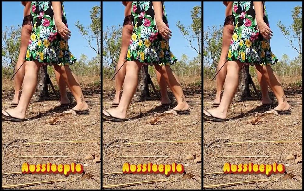 Aussiecple Nicknamed Aussiecple 02 26 2024 Onlyfans Video I Took Mr A Out Into The Bush Stripped Him Naked Except For His Lacy Panties