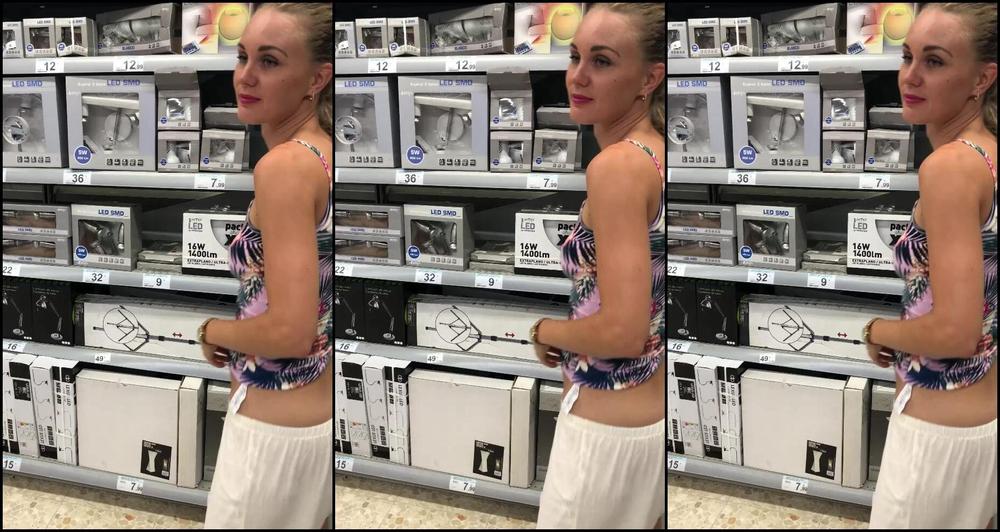 Embarrassed Naked Female, Embarrassment, Public Flashing, Public Nudity, Shopping iviroses pantsing vid 4 pantsing in supermarket ManyVids