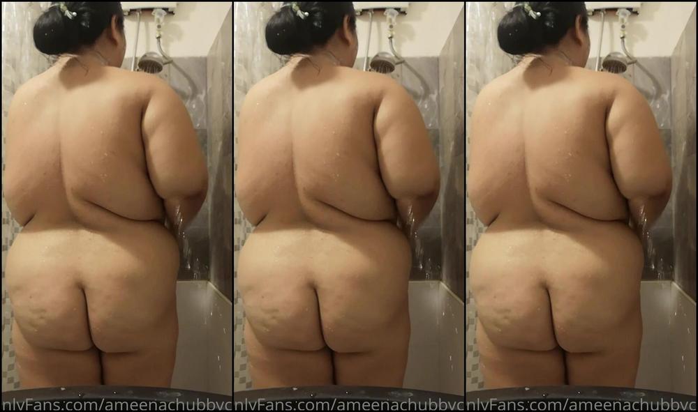 Ameenachubbycutie Slippery Pig Shower Time Get All Naked And