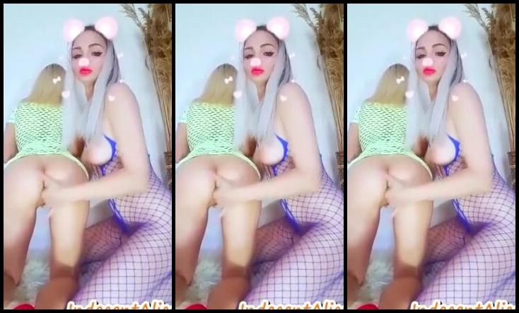 Two Skinny Blondes Teens In Fishnets Have A Little Fun Double Orgasm Indecentalice P