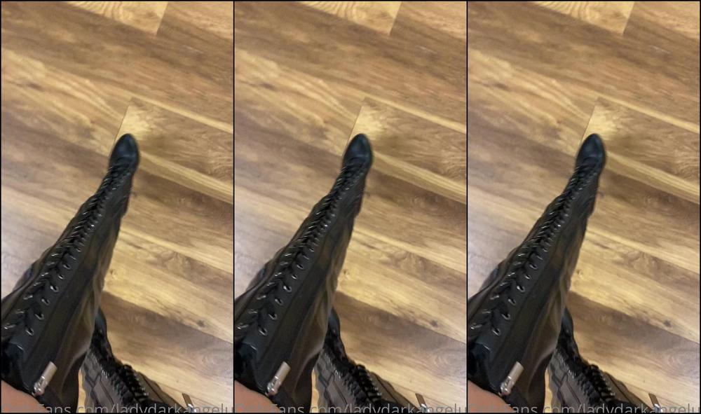 Lady Dark Angel Imagine Not Being Able To See All You Can Do Is Hear My Heels